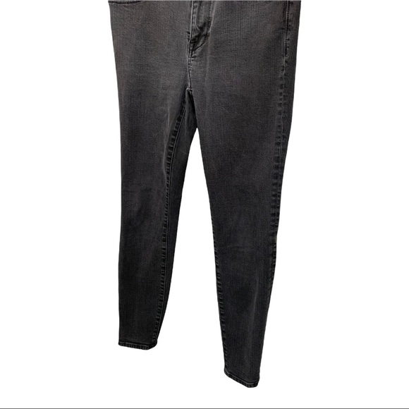 *SOLD*  MADEWELL HIGH RISER SKINNY FADED BLACK JEANS ACID WASHED DENIM SIZE 28 - Picture 15 of 16